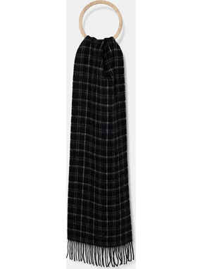 Ανδρικό Μάλλινο Κασκόλ Calvin Klein K50K512529 BEH Μαύρο Μαύρο