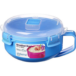 Μπολ Πρωινού Μικροκυμάτων Breakfast Microwave 850ml, Sistema Μπλε