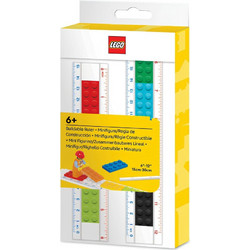 Lego Construction worker minifigure ruler