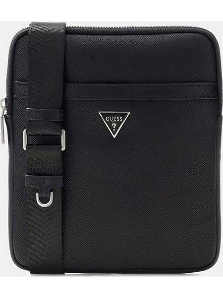Guess Milano Ανδρική Τσάντα Crossbody Μαύρη HMMISLP6423-BLA