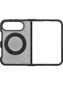 Forcell F-Protect 4sD-i Smoke Hybrid Kickstand Premium MagSafe Back Cover Black (iPhone Duo)