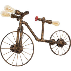 GloboStar(R) SWIFTWALKER 00659 Vintage Industrial Επιτοίχιο Φωτιστικό Απλίκα Τρίφωτο Μπρούτζινο Μεταλλικό Πλέγμα Μ85 x Π29.5 x Υ55cm