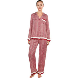 Gisela Fit2 Σετ Γυναικείες Πιτζάμες Χειμωνιάτικες Viscose Κόκκινες 20444RED