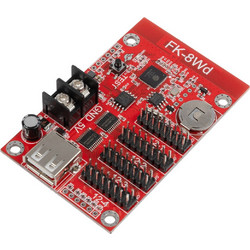 GLOBOSTAR CARD-FK-8Wd 90095 κάρτα μονόχρωμων LED επιγραφών, 3072x16/1536x32/1024x48/768x64px, DC 5V IP20
