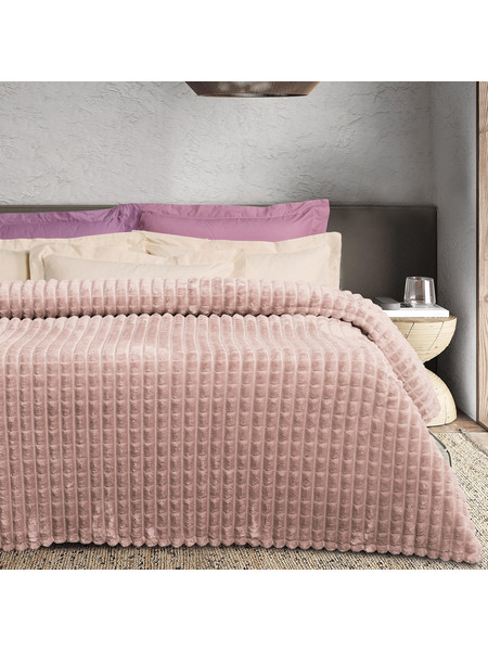 DAS HOME ΚΟΥΒΕΡΤΑ FLEECE 220Χ240 1388 NUDE
