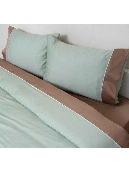 Σετ Κουβερτώριο Υπέρδιπλο 220x240 Grand 1 Green-Mocca