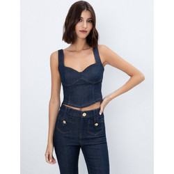 Toi+Moi γυναικείο denim μπλούζα corset 30-5903-226