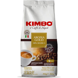Kimbo Aroma Gold Καφές Espresso Arabica σε Κόκκους 250gr