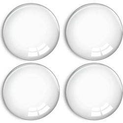 HOME USE στοπ πόρτας HUH-0263, αυτοκόλλητο, PU πλαστικό, 40x8mm, διάφανο, 4τμχ