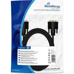 Καλώδιο MediaRange DVI monitor connection, digital dual link, DVI plug (24+1)/DVI plug (24+1) 2.0m, black (MRCS129)