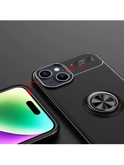 Ancus AutoFocus Shock Proof Ring Holder Back Cover Black (iPhone 15)