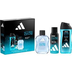 Adidas Ice Dive Eau de Toilette 100ml + Deodorant Spray 150ml + Shower Gel 250ml