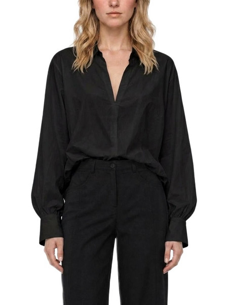MOUTAKI WOMEN TUNIC OVERSIZE LONGSLEEVE V NECK