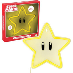 Super Mario Bros Super Star Neon Wall Lamp