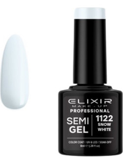 Elixir SemiGel 1122 Snow White Ημιμόνιμο Βερνίκι Νυχιών 8ml