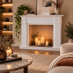 Mantelpiece Da Vinci Knockdown Fire MDF