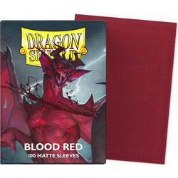 Dragon Shield - Matte Blood Red Sleeves - Standard Size (100)