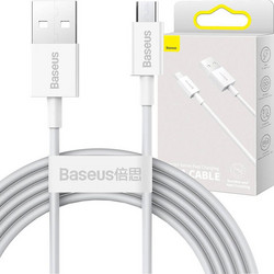 Baseus Καλώδιο USB σε MicroUSB Superior Series, 2A, 2m (Λευκό)