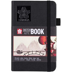 Sakura Sketch/note book μαύρο 80φυλ. 9x14εκ. με σαμουά χαρτί