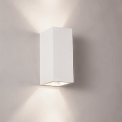 InLight Επιτοίχιο Φωτιστικό Γύψινο Λευκό GU10 (x2) - Up & Down 7,5x16 cm (43033)