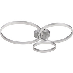 Inlight Φωτιστικό οροφής LED 75W 3CCT (by switch on base) D:80cm (6094-A-Silver)