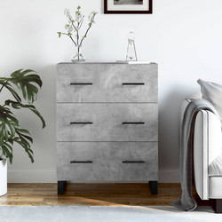 vidaXL Ντουλάπι Sonoma Δρυς από Επεξεργασμένο Ξύλο 69,5x34x90 εκ. (Κωδ. 3029729) - Ντουλάπι Γκρι Σκυροδέματος 69,5x34x90 εκ. Επεξεργασμένο Ξύλο
