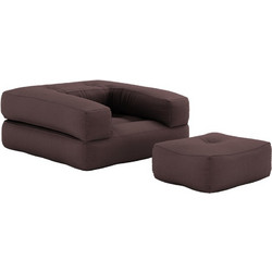 Πολυθρόνα-Κρεβάτι Futon CUBE - Karup - 715 Brown