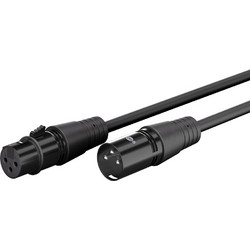 GOOBAY καλώδιο προέκτασης ήχου XLR 80039, 5m, μαύρο