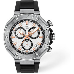 Tissot T-Race Ανδρικό Ρολόι Χρονογράφος με Μαύρο Καουτσούκ Λουράκι T141.417.17.011.00
