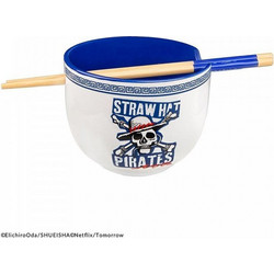 CINEREPLICAS Μπολ (και) για Ράμεν με Chopsticks Netflix One Piece Devil Fruit