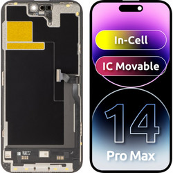 JK Οθόνη LCD In-Cell IC για Apple iPhone 14 Pro Max Μαύρο