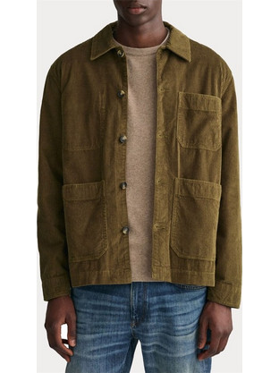 Gant Ανδρικό Πουκάμισο Χακί 3G3230209-349