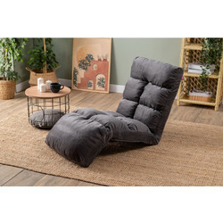 1-Seat Sofa-Bed Fuwa Single Grey Fabric: 100% Polyester Fabric