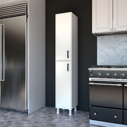 Multi Purpose Cabinet M1 - 1100 White Melamine Coated Particle Board 33.3x35.8x191 cm