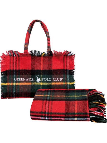 Κουβέρτα Καναπέ 130x170 & Τσάντα 40x32x15 Essential Throws & Bag Collection 2533 Greenwich Polo Club