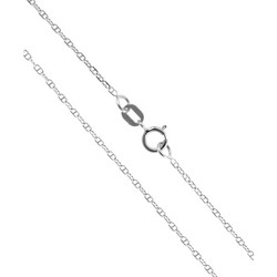Αλυσίδα Λευκόχρυση 9 Καράτια 50cm 0.95mm GO77517