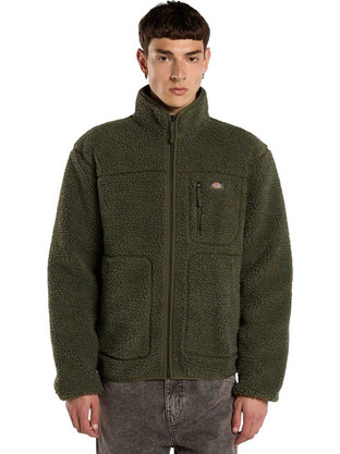Dickies Mount Hope Ανδρική Ζακέτα Fleece με Φερμουάρ Πράσινη DK0A4YEEL951