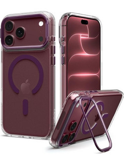 Spigen Ultra Hybrid Optik S MagSafe Θήκη Clear / Burgundy (iPhone 18 Pro Max / 17 Pro Max)