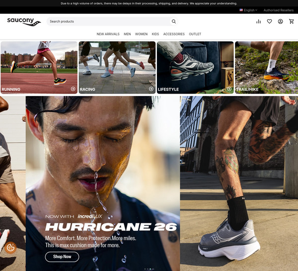 Saucony screenshot