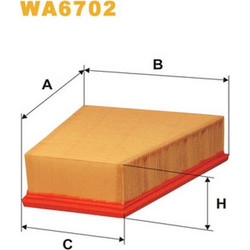 Wix Filters Φίλτρο Αέρα - WA6702