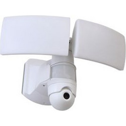 Lutec Libra Λευκός Προβολέας WiFi 38W Με Αισθητήρα Κίνησης Και Κάμερα Με Ήχο IP44 7632401053