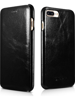 iCarer Curved Edge Vintage Leather Black (iPhone 6S/6 Plus)