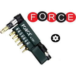 FORCE 2081 γωνιακός adaptor 1/4" μύτες torx με τρύπα