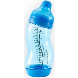 Difrax Shape S Πλαστικό Μπιμπερό με Θηλή Σιλικόνης κατά των Κολικών 0m+ Blue 310ml