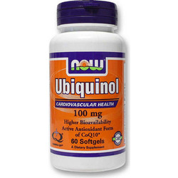 Now Foods Ubiquinol 100mg 60 Μαλακές Κάψουλες