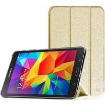Samsung Galaxy Tab A 7-Inch Tablet T280N - Δερμάτινη Θήκη Χρυσό με Πίσω κάλυμμα Σιλικόνης 3Fold (ΟΕΜ)