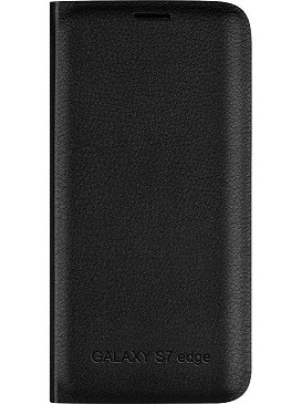 Samsung Galaxy S7 Edge G935F - Δερμάτινη Θήκη Flip Με Πίσω Πλαστικό Κάλυμμα Μαύρο (ΟΕΜ)