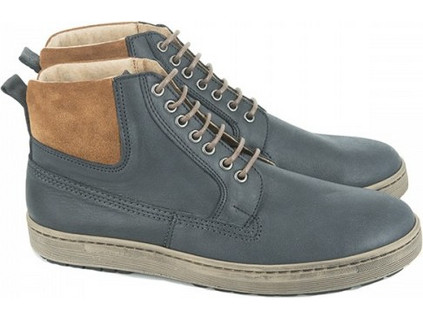 NiceStep Ανδρικά Μποτάκια Suede Μαύρα με Γούνα 711