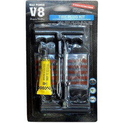 ΚΙΤ ΕΡΓΑΛΕΙΩΝ ΒΟΥΛΚΑΝΙΣΜΟΥ V8 MAX POWER TIRE PLUG KIT 8 ΤΜΧ (T21639)
