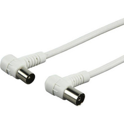 EDM Καλώδιο Κεραίας Coax Male to Coax Female 5m White